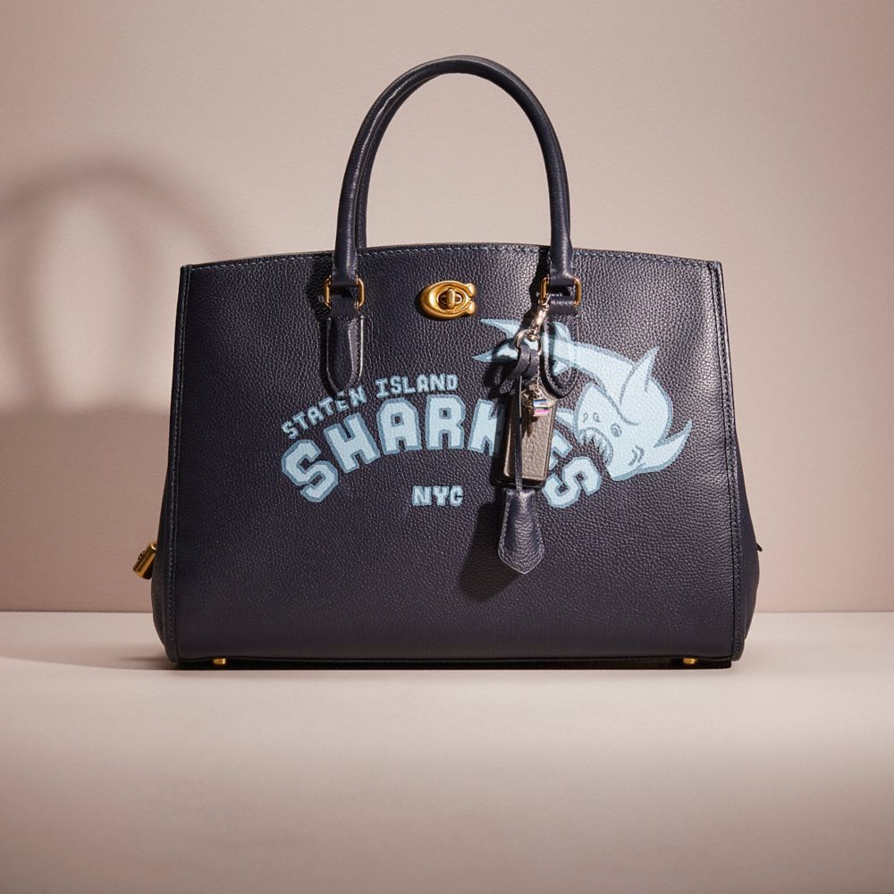Coach Upcrafted Brooke Carryall In Blue