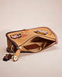 COACH®,UPCRAFTED SWINGER 20 WITH CREATURE PATCHES,Brass/Light Tan Multi,Inside View,Top View