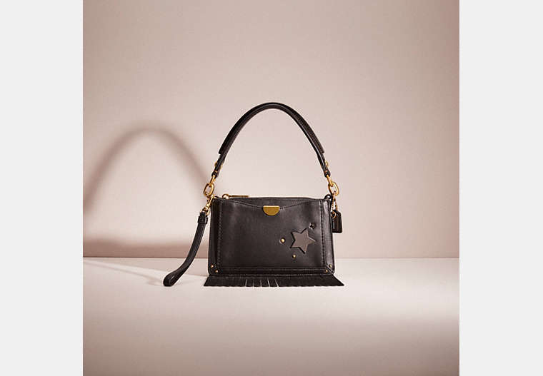 COACH®,UPCRAFTED DREAMER TOP HANDLE CROSSBODY,Brass/Black,Front View