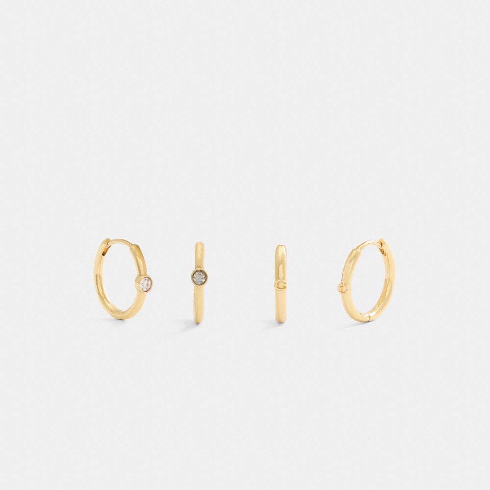 Delicate Huggie Earrings Set, ProductTile