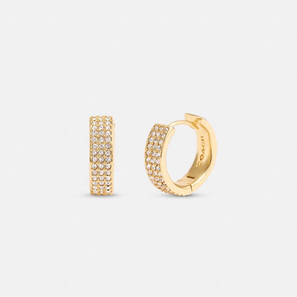 Pavé Huggie Earrings, ProductTile