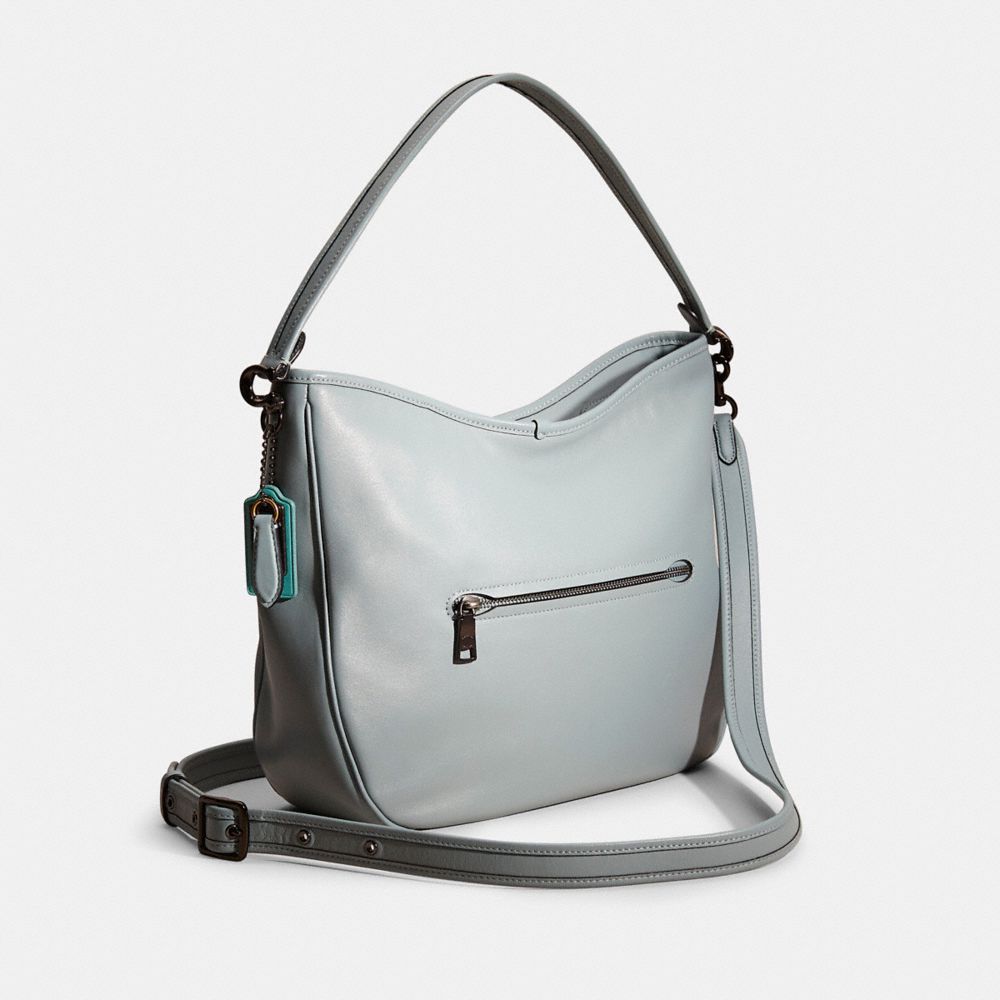 Coach Upcrafted Soft Tabby Hobo In Sage/pewter