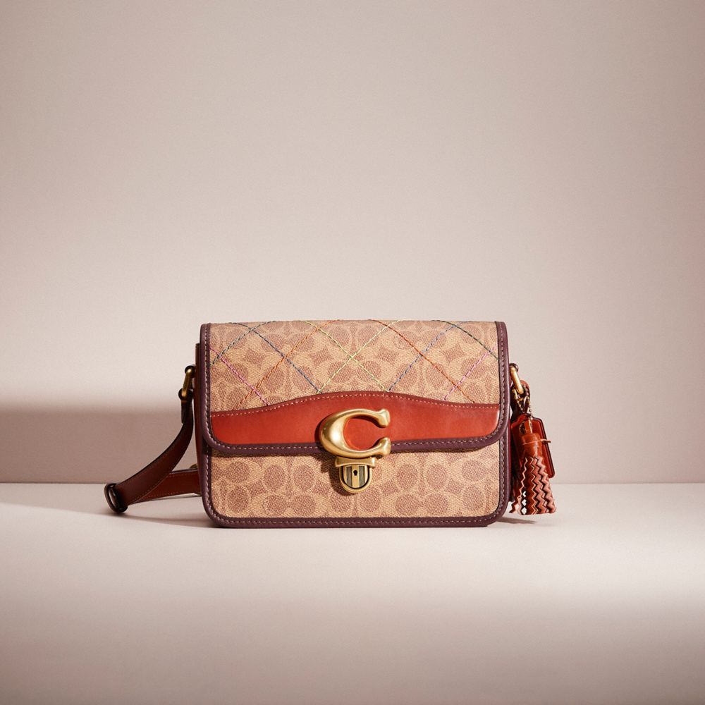 Coach Upcrafted Studio Shoulder Bag In Signature Canvas In Brass/tan ...