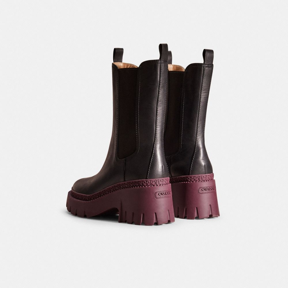 Shop Coach Restored Alexa Bootie In Black/deep Berry