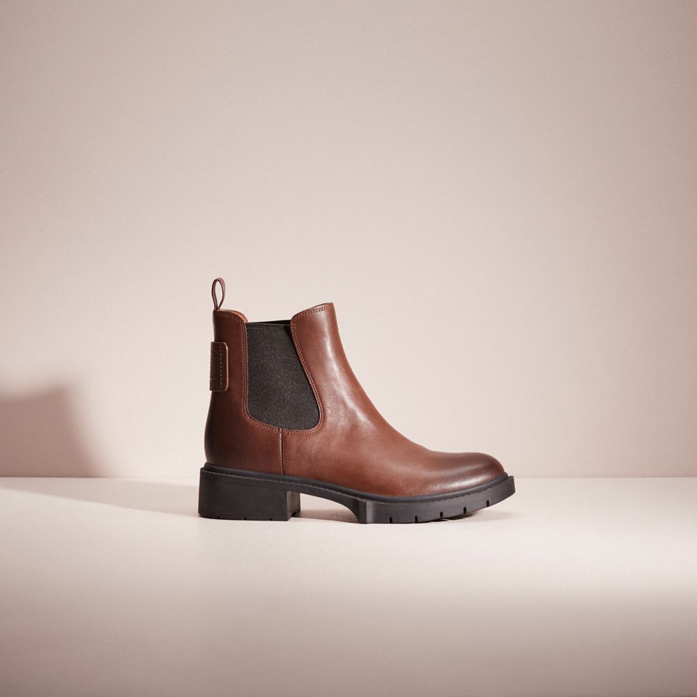 Coach Restored Lyden Bootie In Walnut Brown