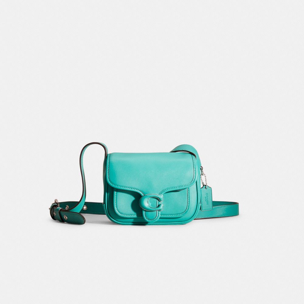 Coach Restored Tabby Messenger 19 In Silver/bright Green