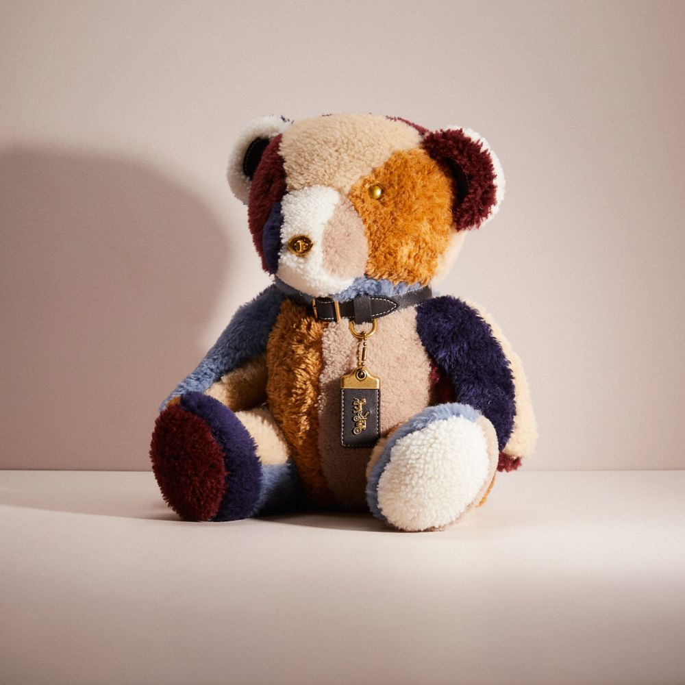 Coach Remade Collectible Shearling Bear In Multi