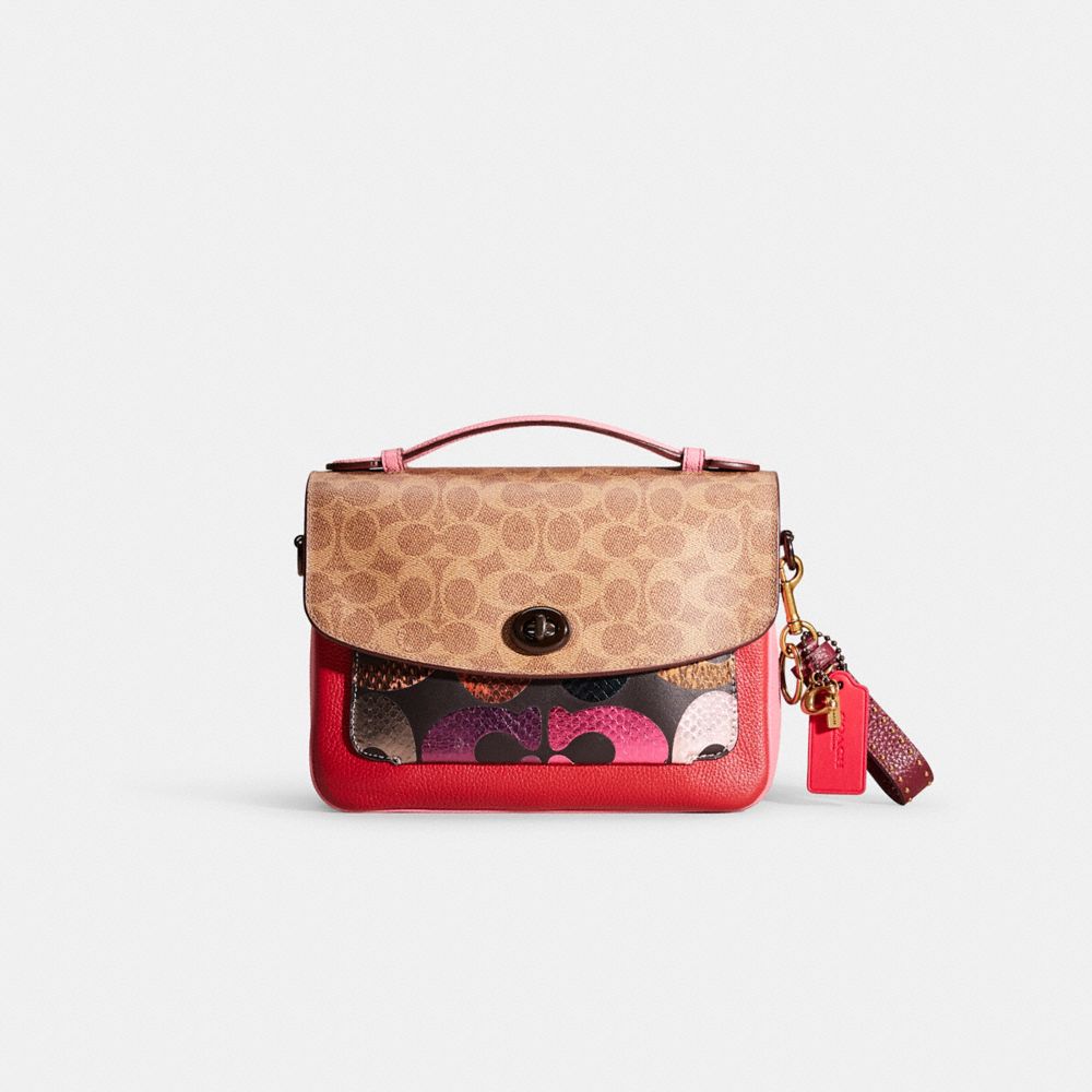 Coach cassie signature online canvas