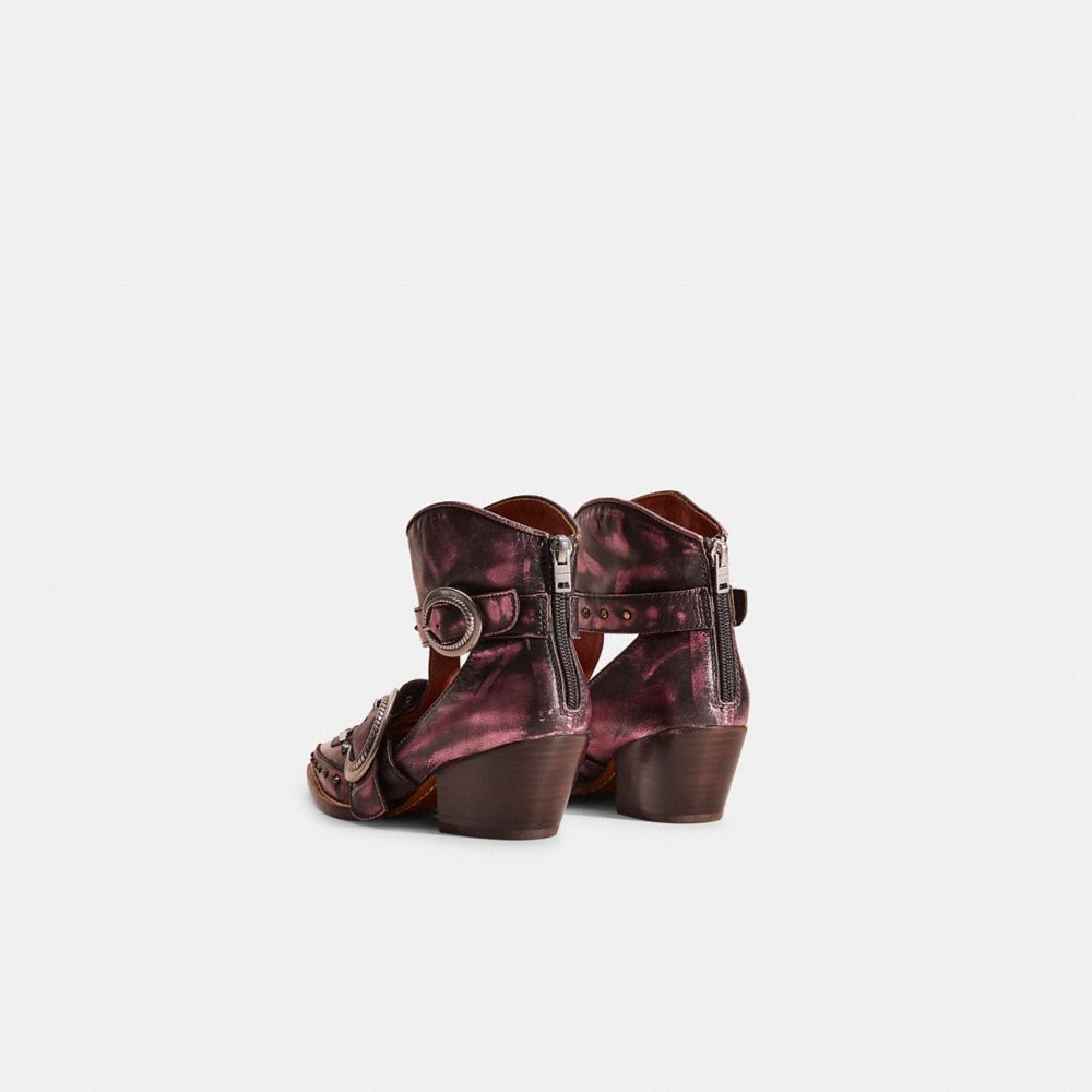 Shop Coach Restored Cut Out Western Creeper Bootie In Amarath