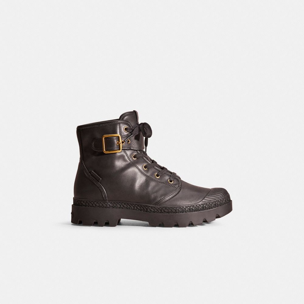 Coach Restored Trooper Mid Top Boot In Black