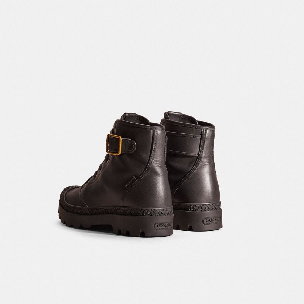 Shop Coach Restored Trooper Mid Top Boot In Black