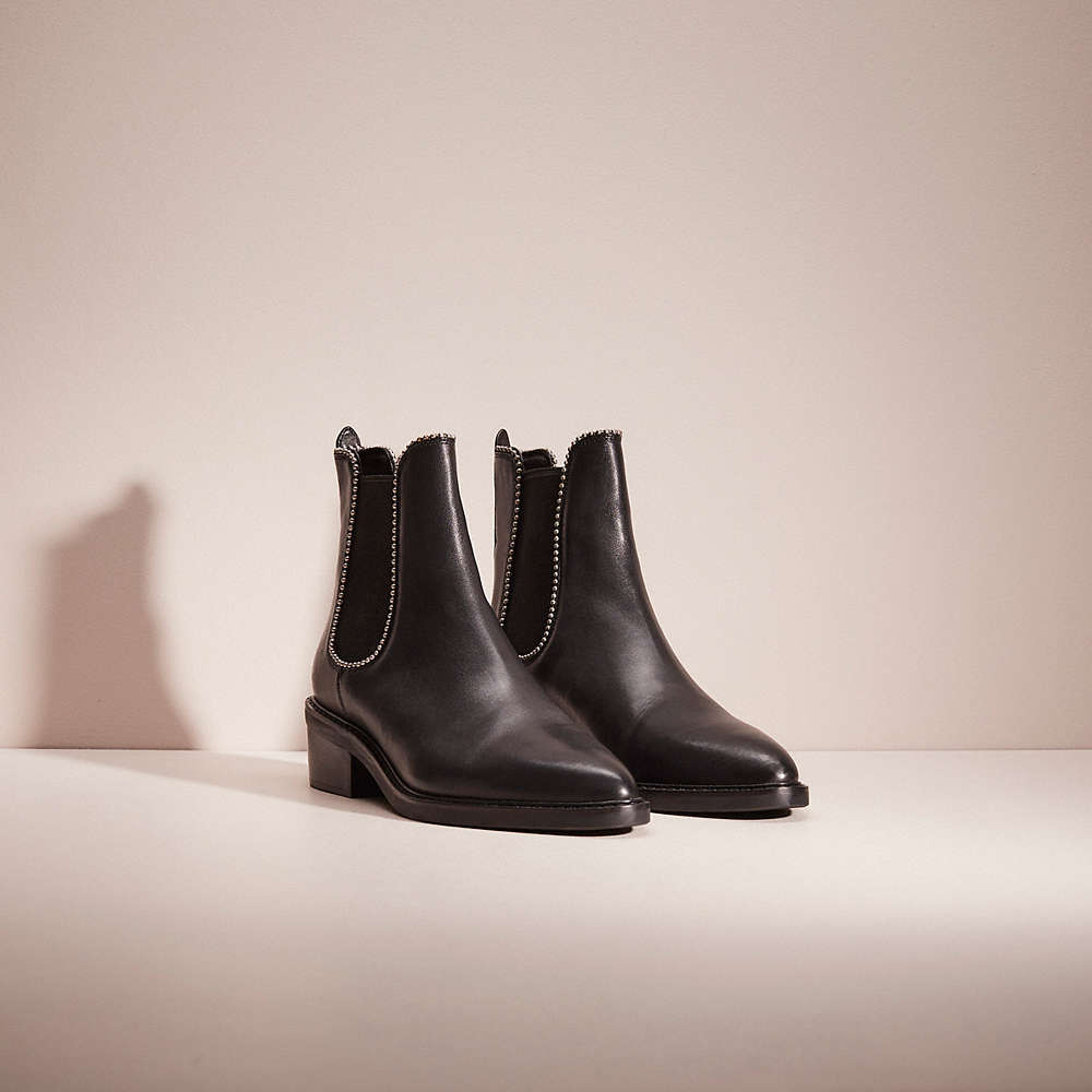 Shop Coach Restored Bowery Bootie In Black