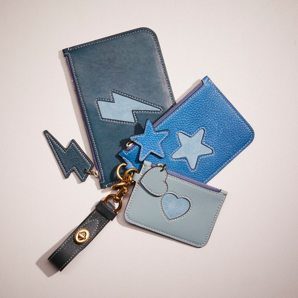 Coach Remade Trio Pouch Set With Cut Outs In Blue Multi ModeSens