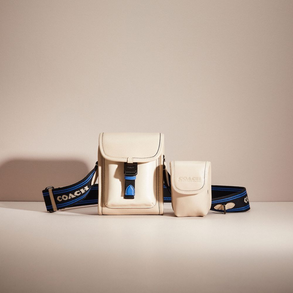 Coach Restored Charter North/south Crossbody With Hybrid Pouch In Colorblock In Steam Multi