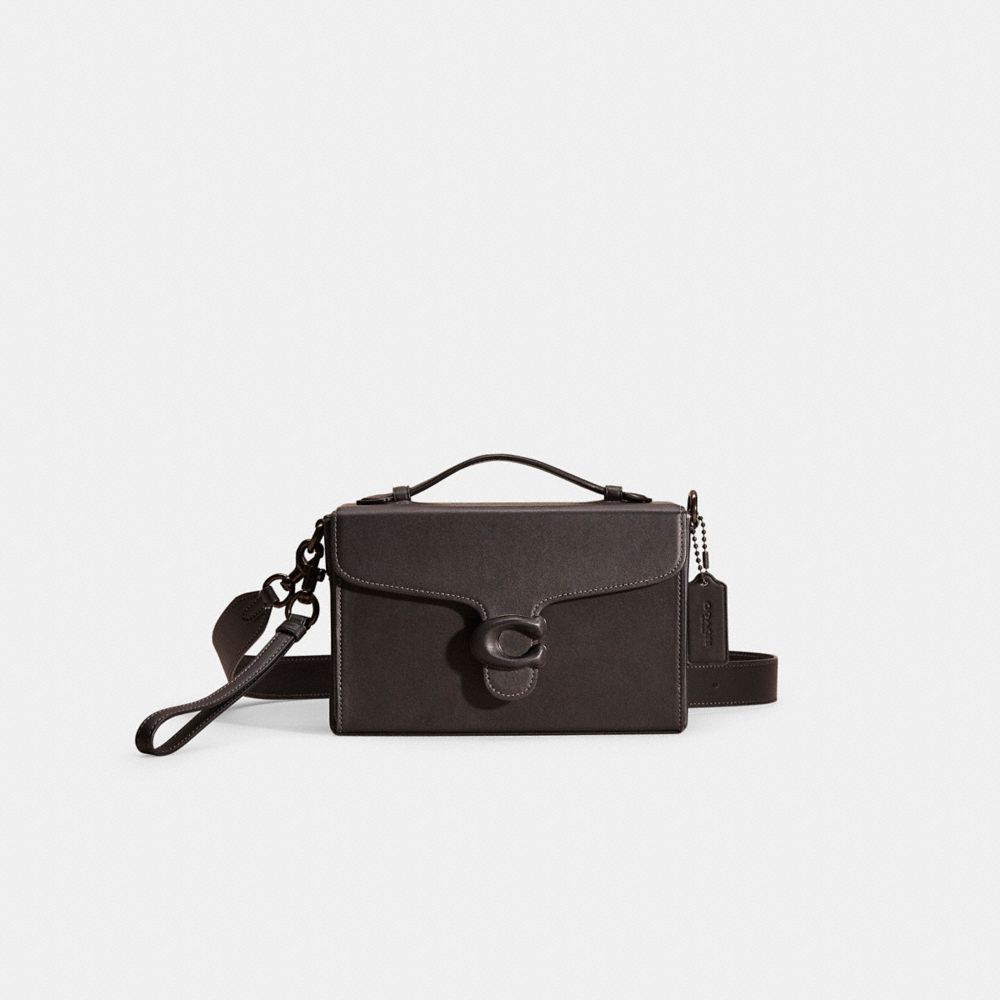 Coach Restored Tabby Box Bag In Pewter/black
