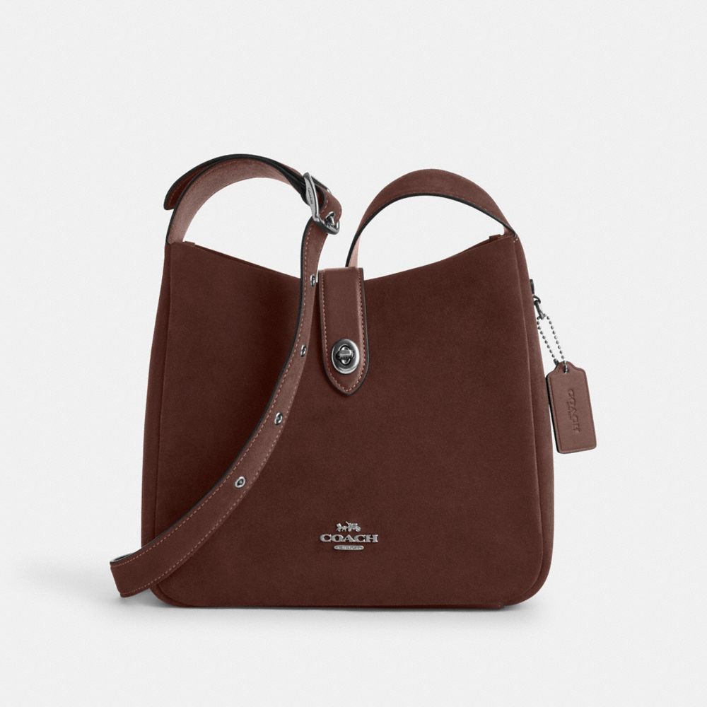 Hadley Convertible Crossbody Bag In Suede, ProductTile
