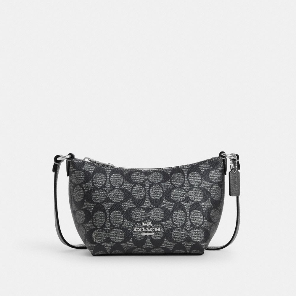 Zip Top Crossbody Bag In Signature Canvas, ProductTile