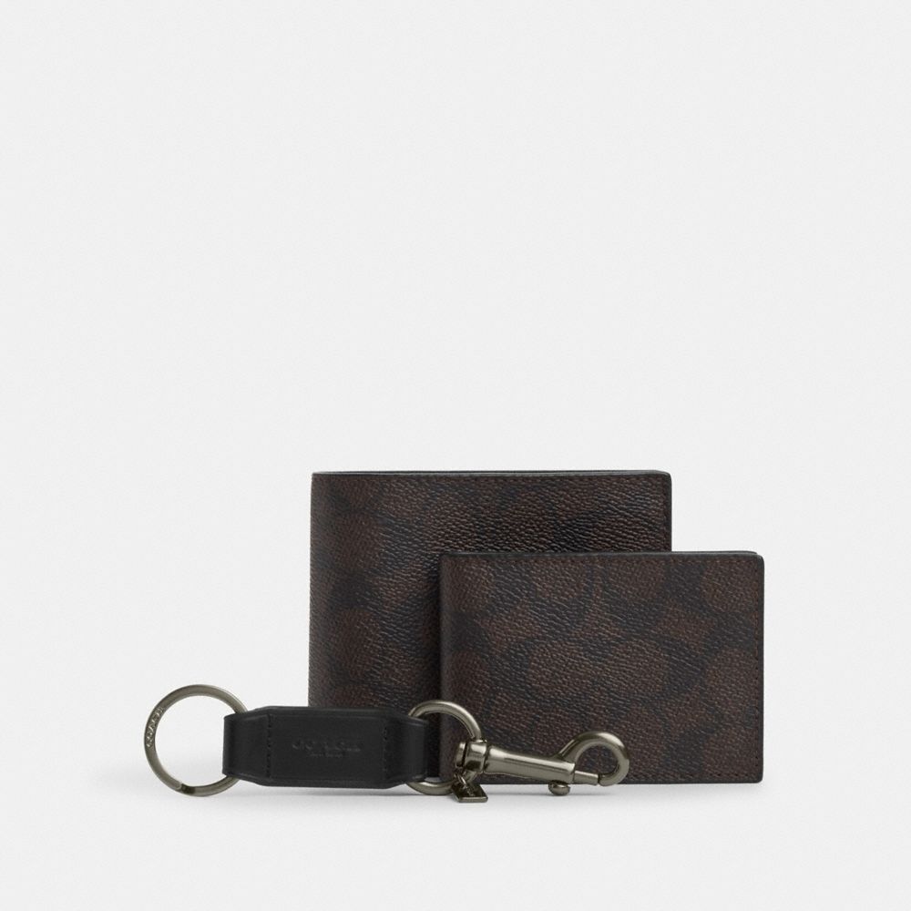Boxed 3 In 1 Wallet Gift Set In Signature Canvas, ProductTile