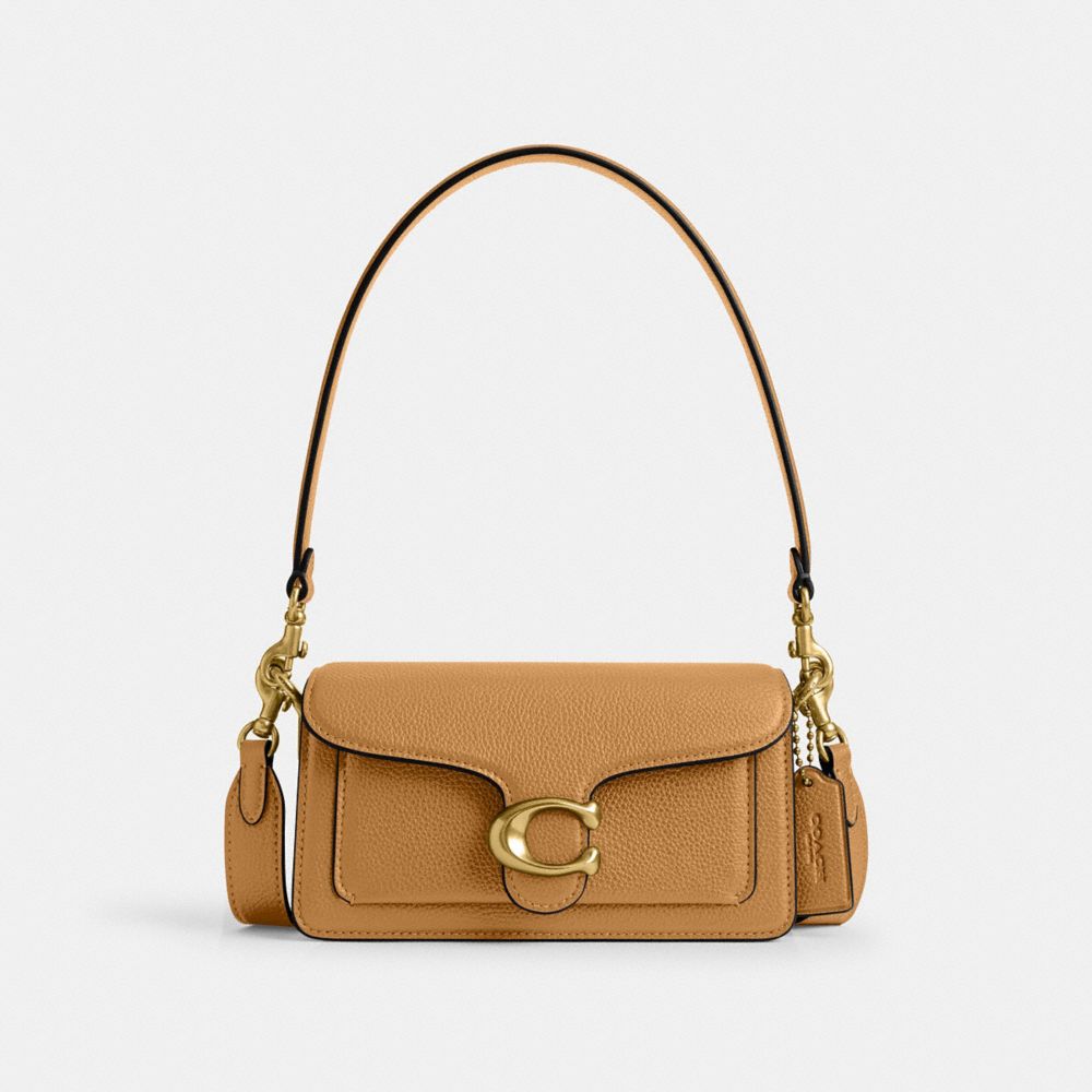 COACH®,Tabby Shoulder Bag 20,Leather,Shoulder Bag,Logo,Embossed,Metal,Day Party,,Front View