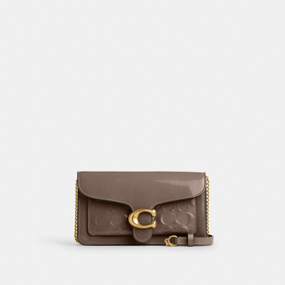 Tabby Chain Clutch In Signature Leather, ProductTile