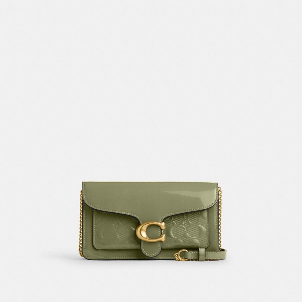 Tabby Chain Clutch In Signature Leather, ProductTile