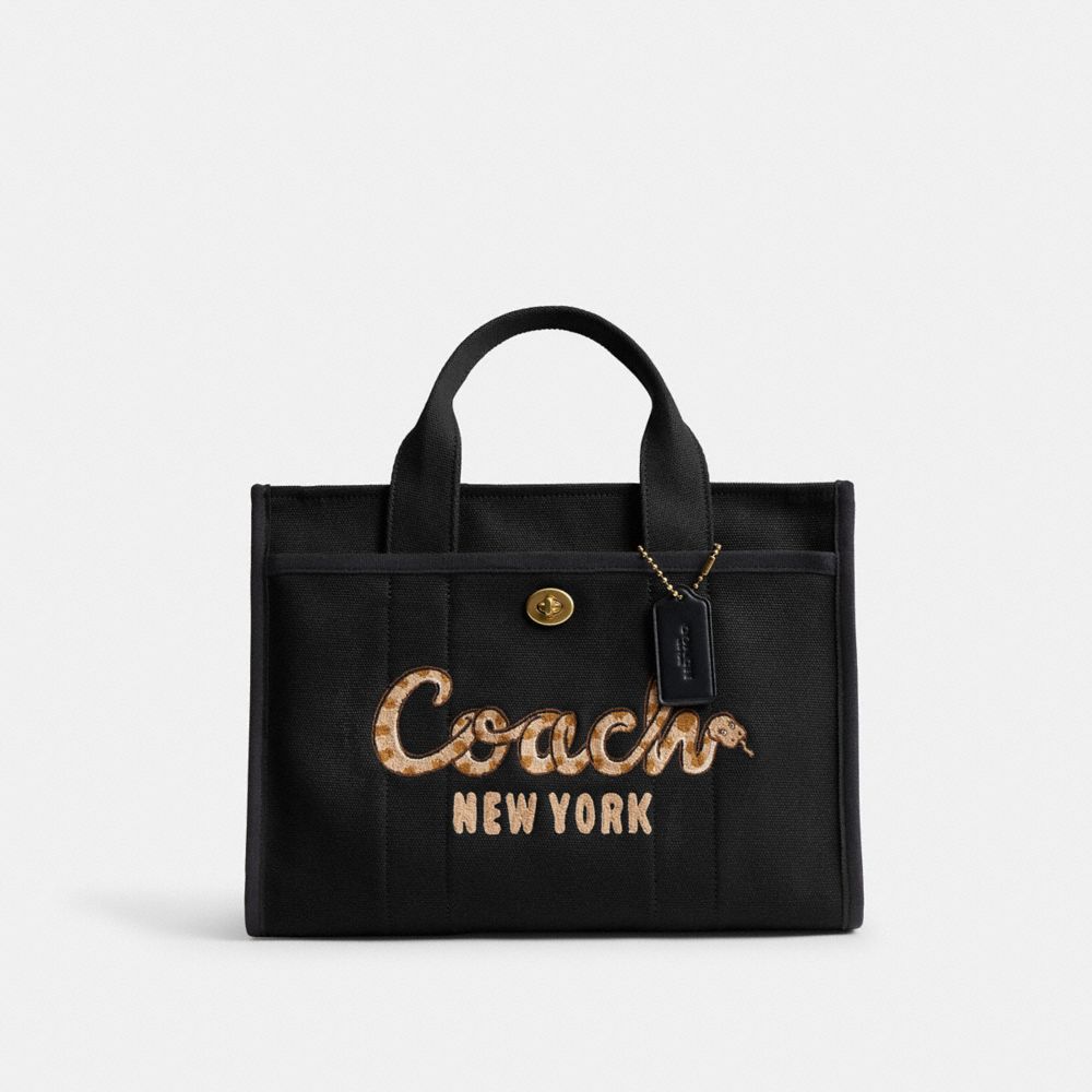 New Year Cargo Tote Bag With Coach Snake Script, ProductTile