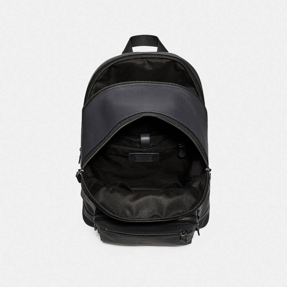 ブラック☆COACH☆WEST BACKPACK  F23247