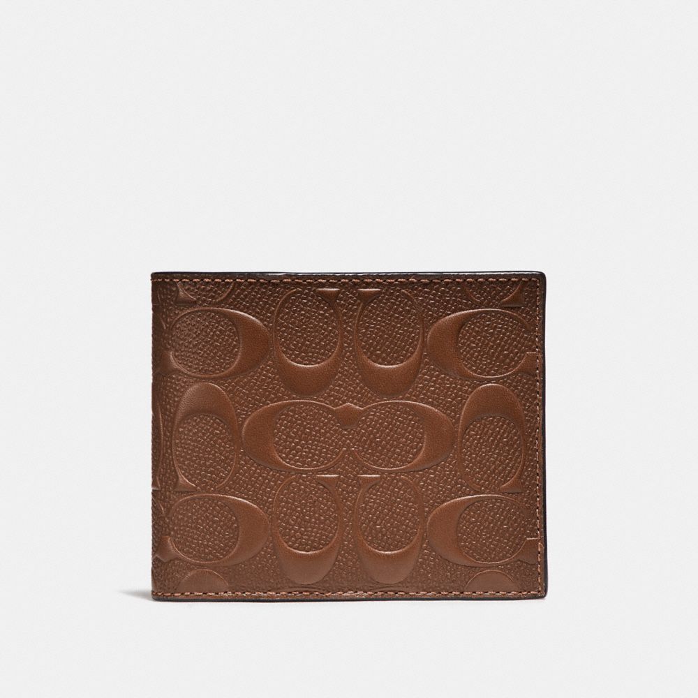 COACH® Outlet Compact Id Wallet In Signature Leather
