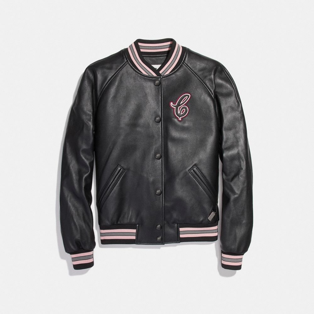 COACH® Outlet | Leather Varsity Jacket