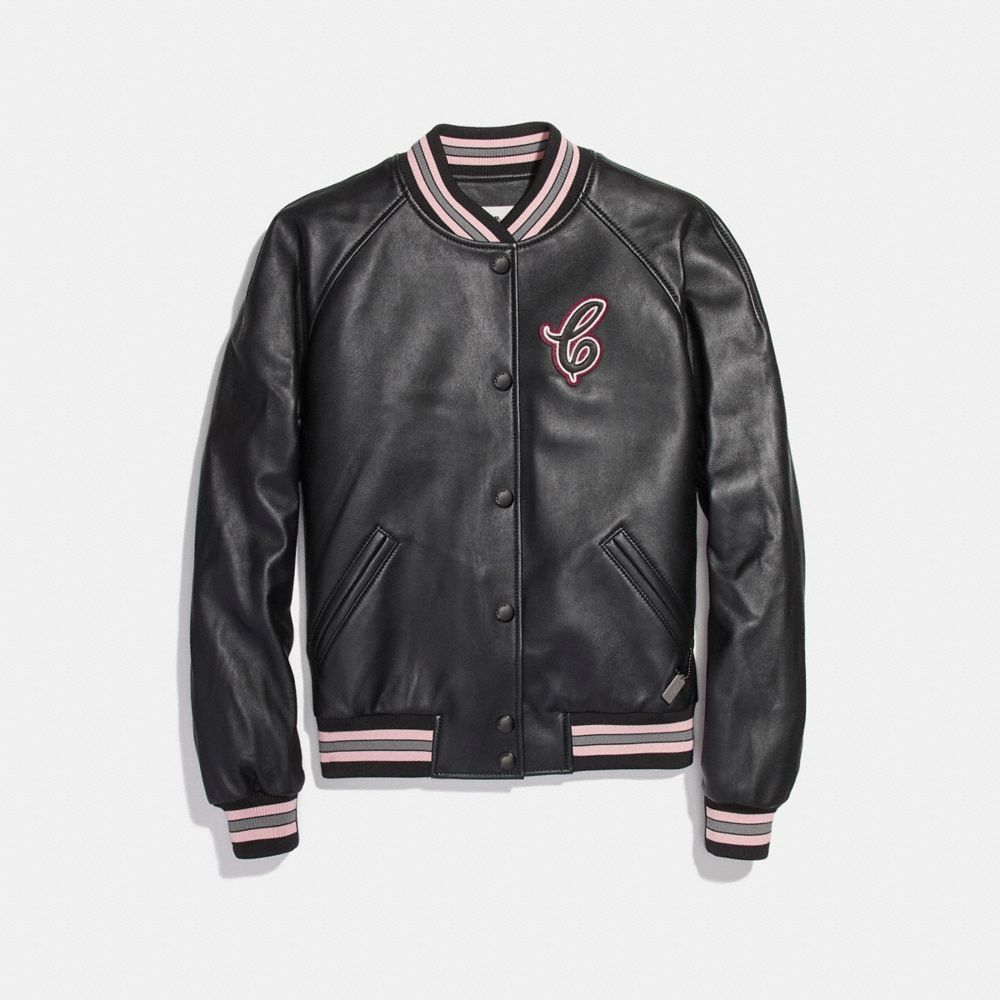 COACH® Outlet Leather Varsity Jacket