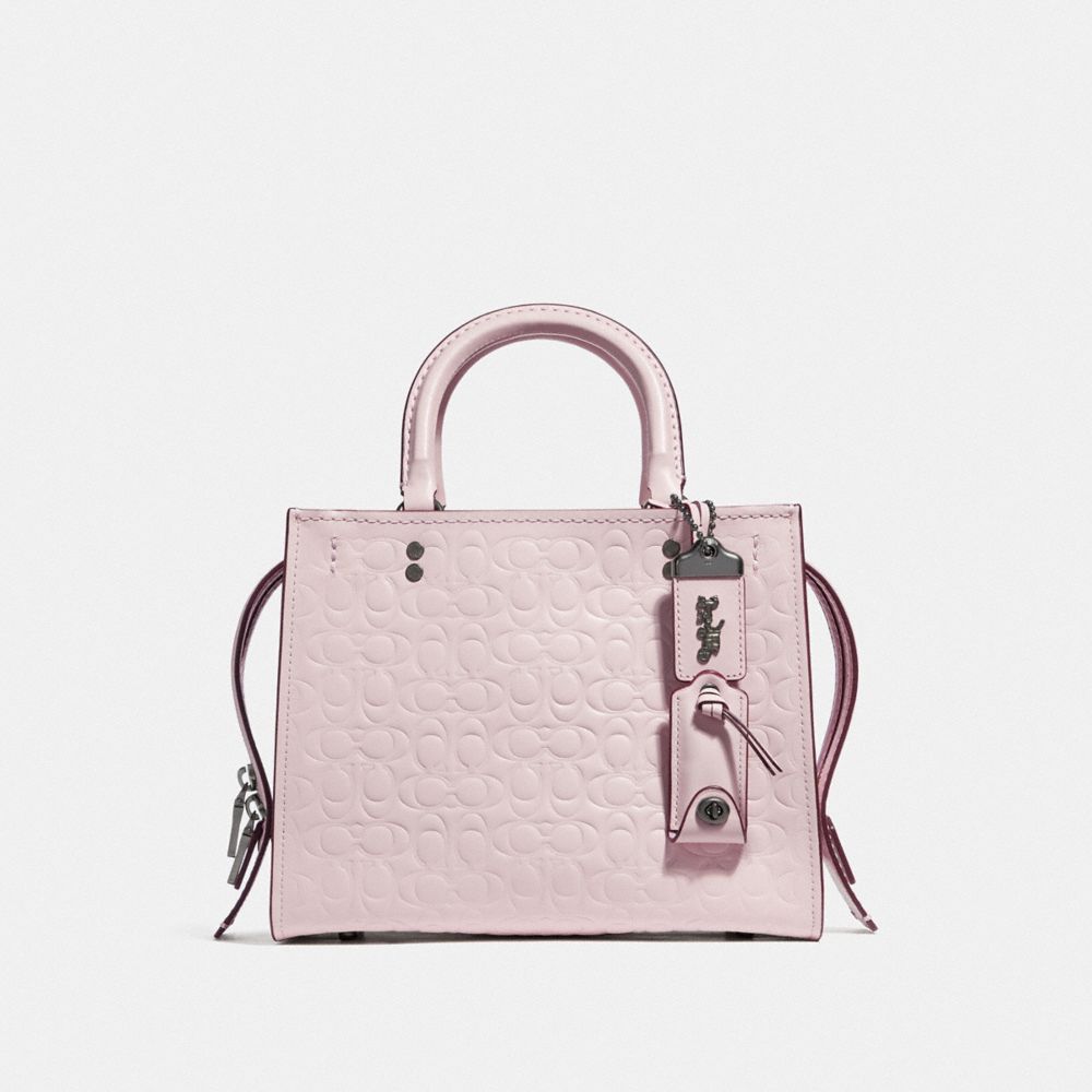 COACH® Outlet | Rogue 25 In Signature Leather With Floral Bow