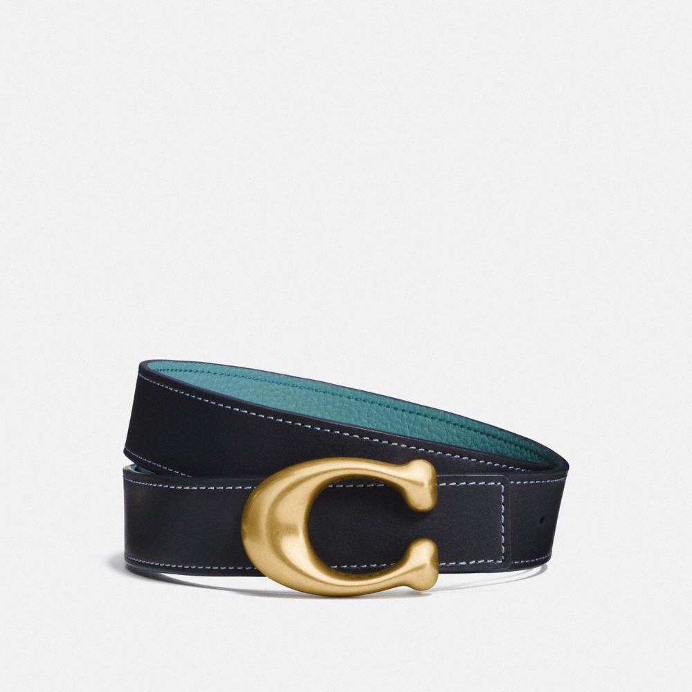 signature buckle reversible belt 32mm