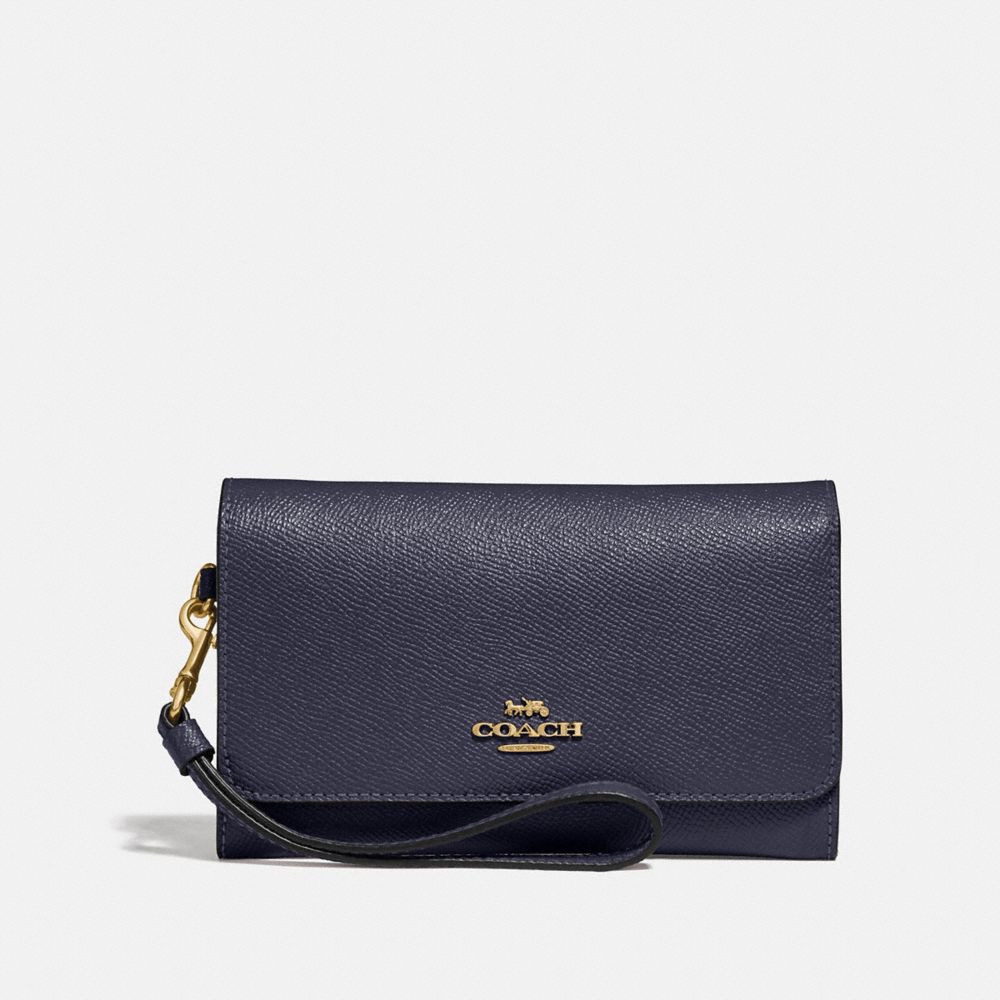 coach flap phone wallet