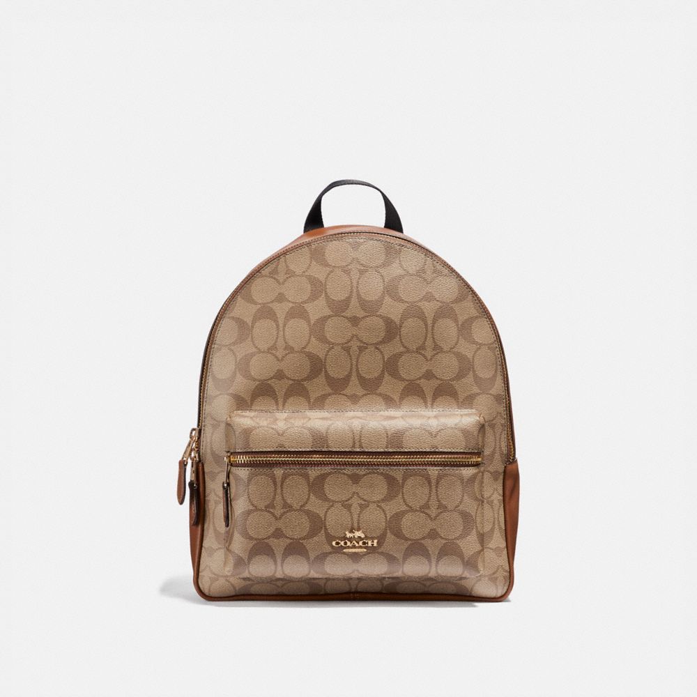 COACH® Outlet | Medium Charlie Backpack In Signature Canvas