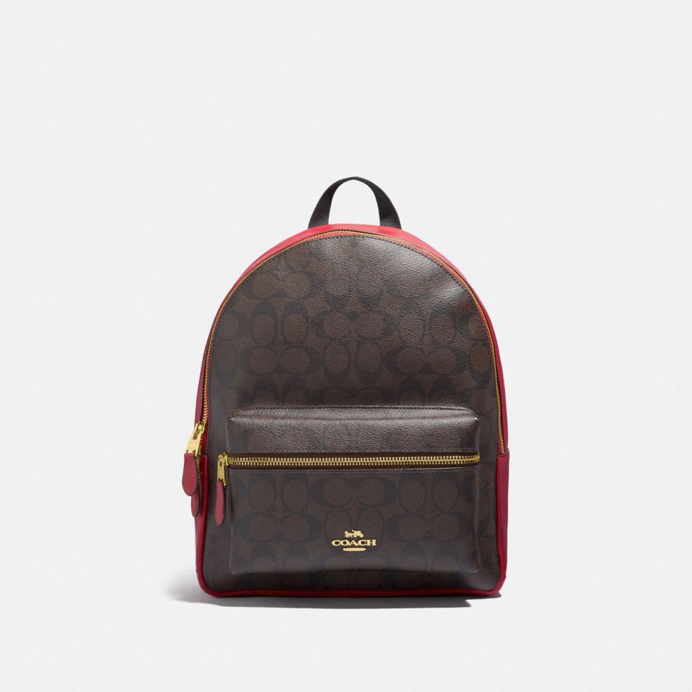COACH® Outlet Medium Charlie Backpack In Signature Canvas