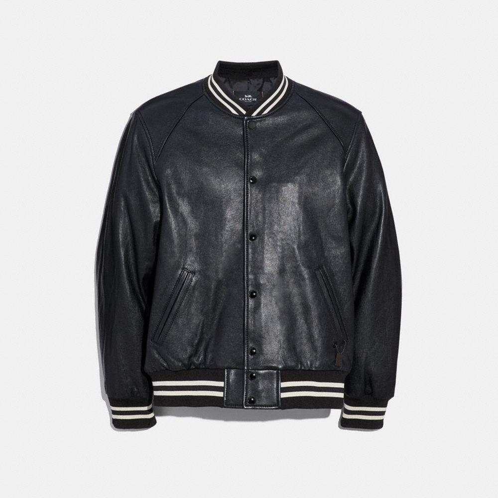 COACH® Outlet | Leather Varsity Jacket