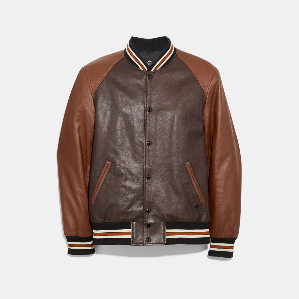 COACH® Outlet Leather Varsity Jacket