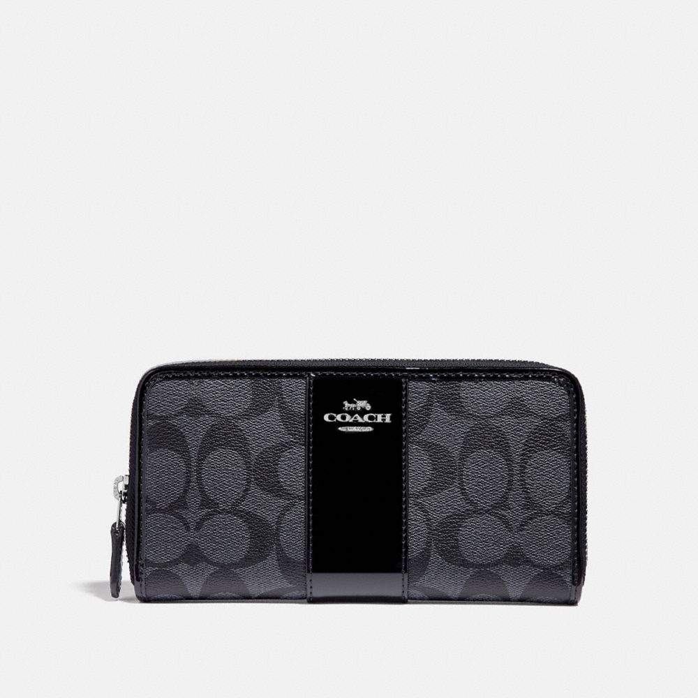 COACH® Outlet  Accordion Zip Wallet In Signature Canvas