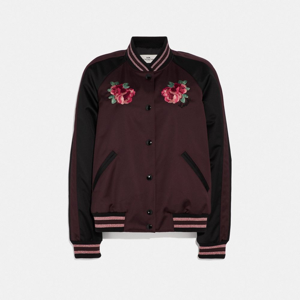 Floral Embroidered Souvenir Jacket COACH®
