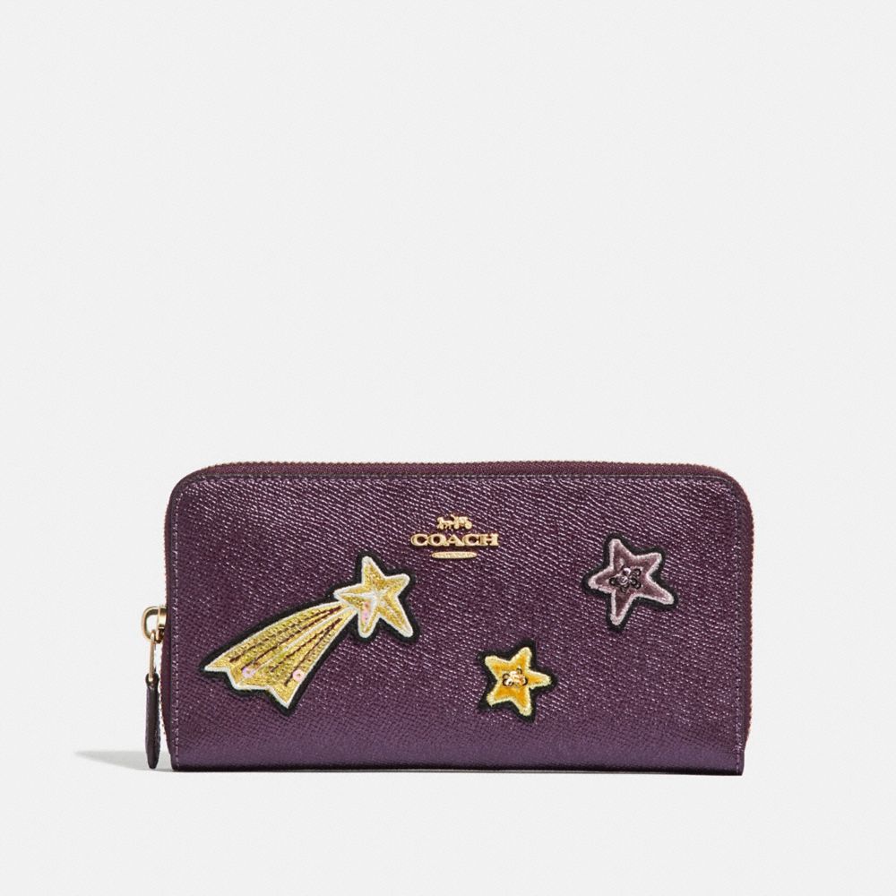 COACH® Outlet Accordion Zip Wallet With Star Embellishments