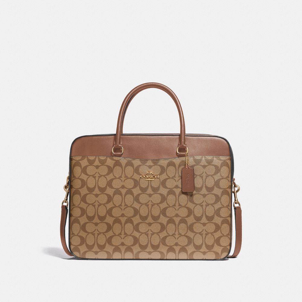 COACH® Outlet | Laptop Bag In Signature Canvas