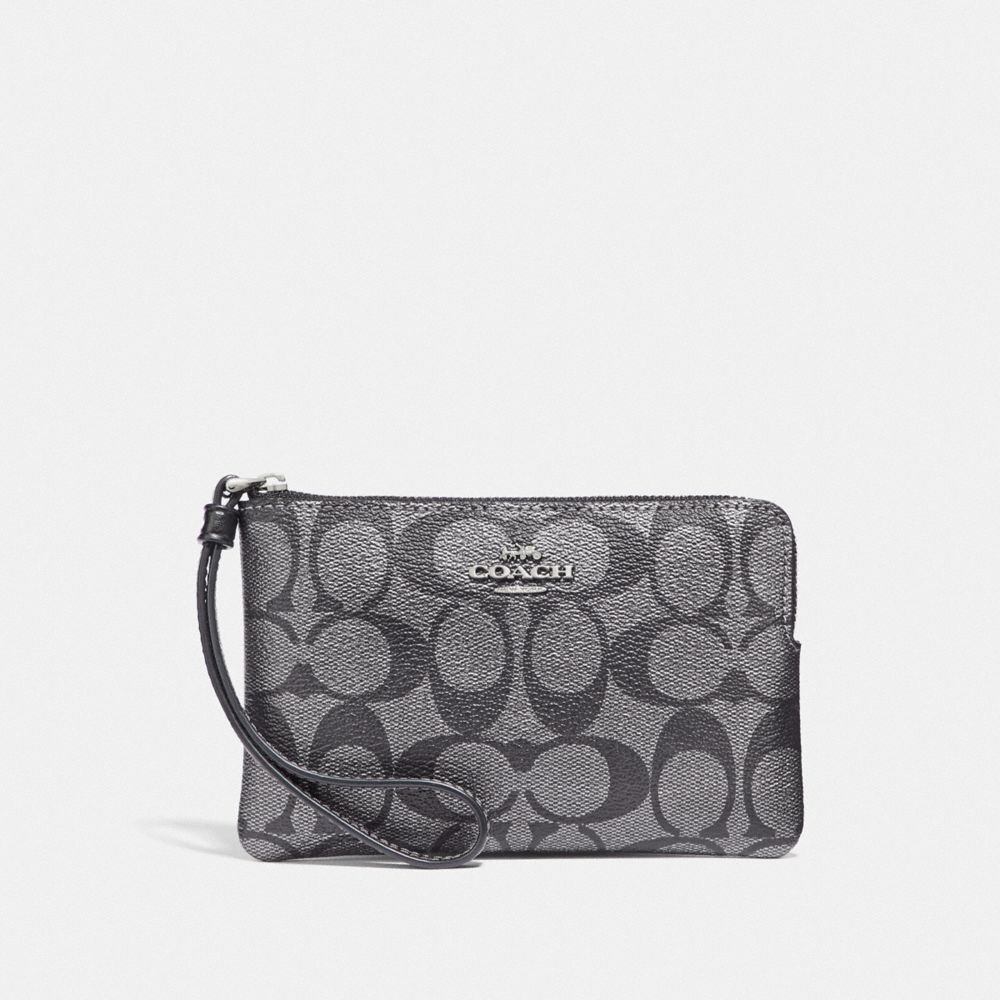 COACH® Outlet Corner Zip Wristlet In Signature Canvas