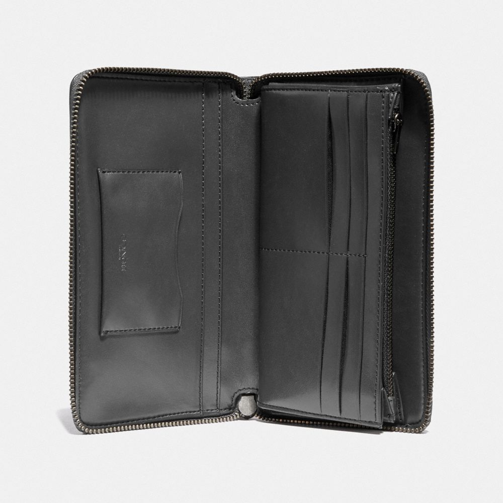 coach continental wallet in signature leather