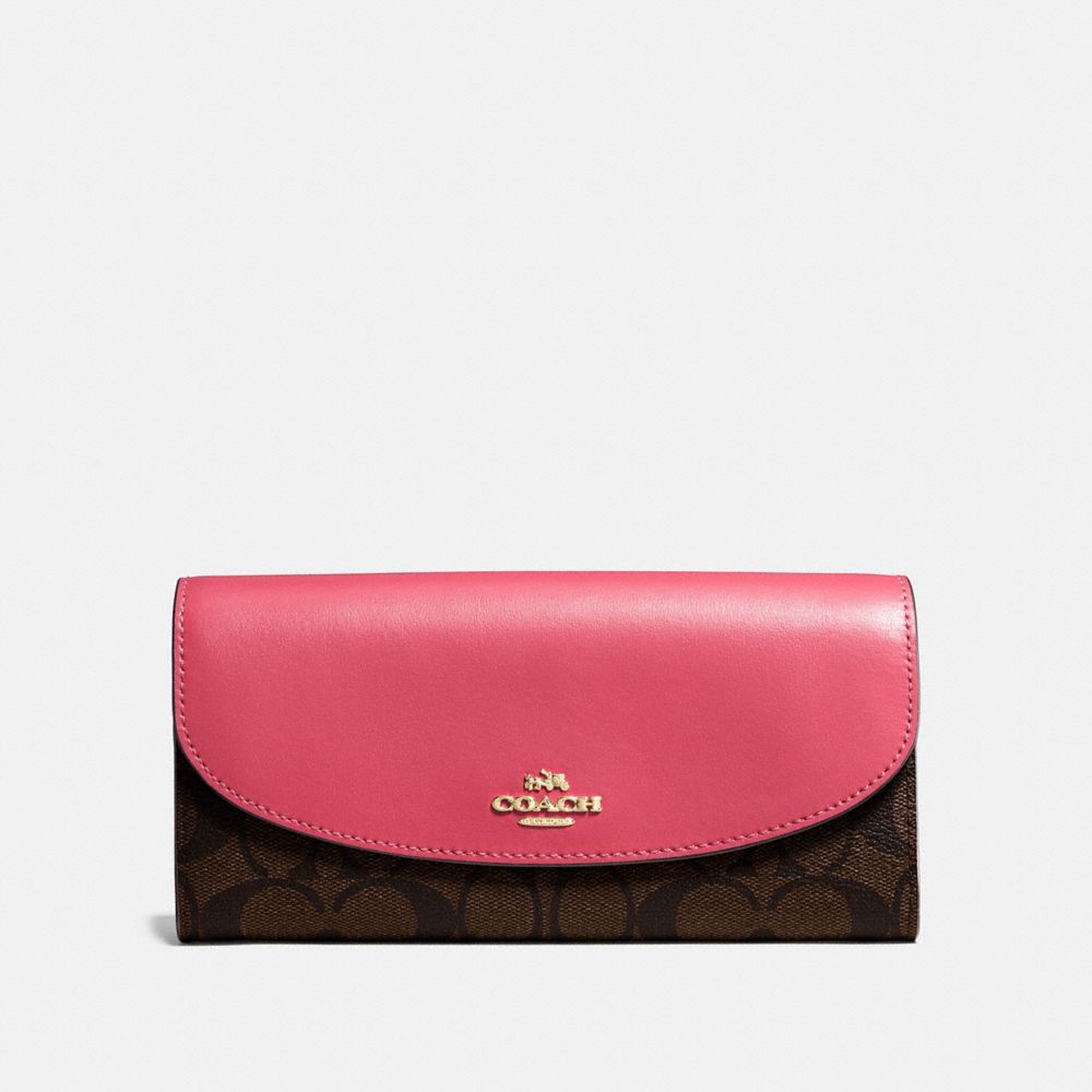 COACH® Outlet Slim Envelope Wallet In Signature Canvas
