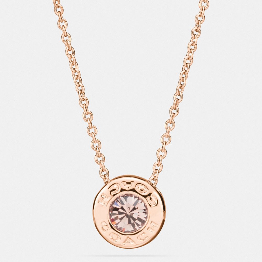 COACH® Outlet | Open Circle Stone Strand Necklace