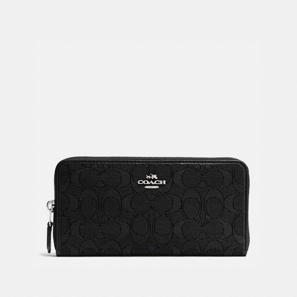 COACH® Outlet Accordion Zip Wallet In Signature Jacquard