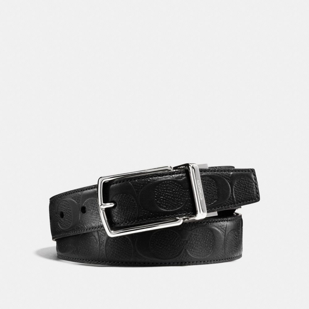 COACH®,Modern Harness Cut-To-Size Reversible Belt In Signature Leather,,Front View