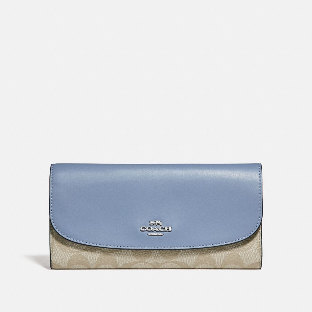 COACH® Outlet | Checkbook Wallet In Signature Canvas