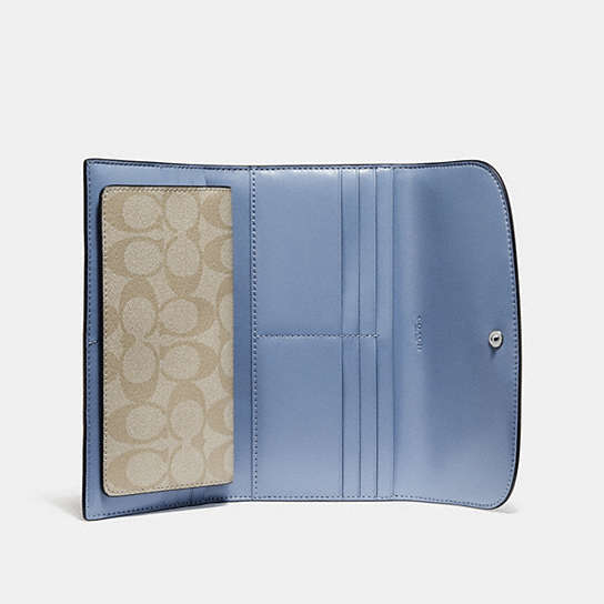 COACH® Outlet | Checkbook Wallet In Signature Canvas