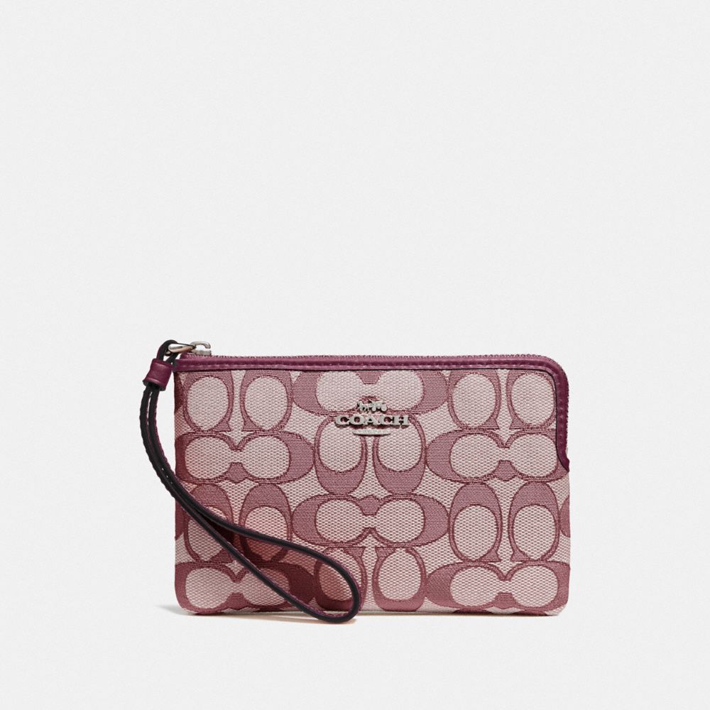 COACH® Outlet Corner Zip Wristlet In Signature Canvas